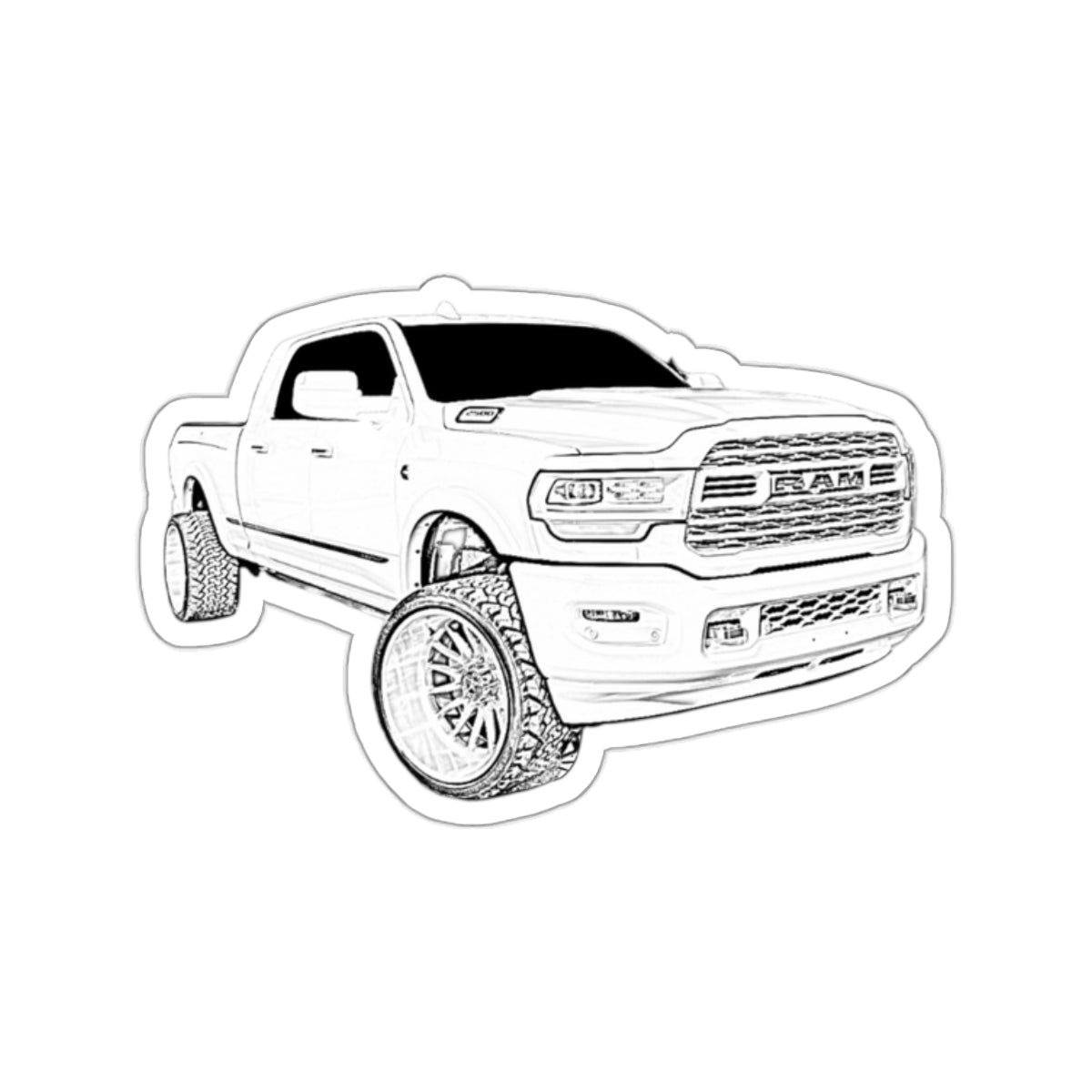 RAM Truck Kiss-Cut Stickers - Perfect for Car Lovers & Gift Giving